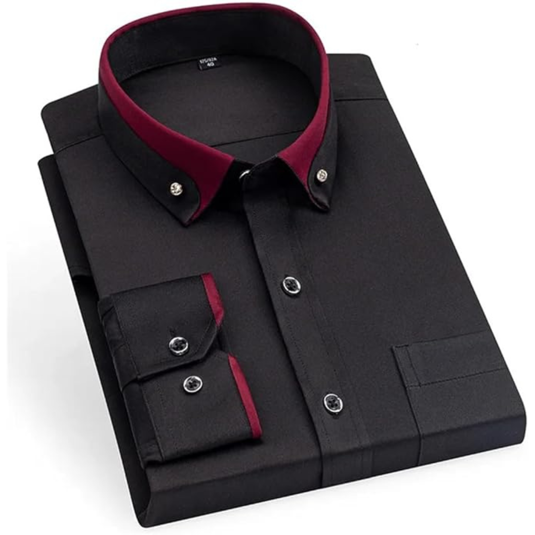 Robert | Camisa clásica de manga larga de algodón