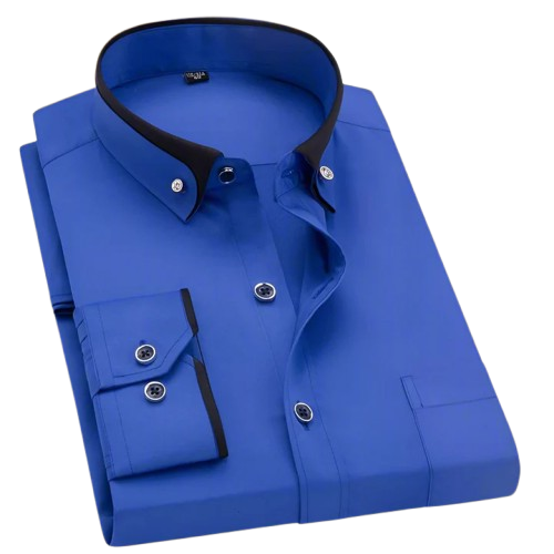 Robert | Camisa clásica de manga larga de algodón