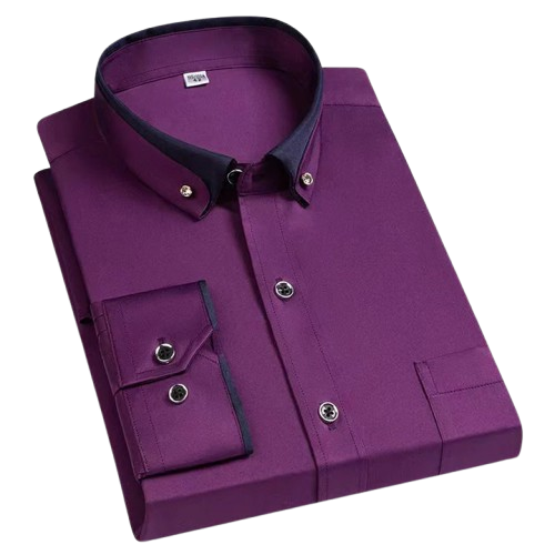 Robert | Camisa clásica de manga larga de algodón